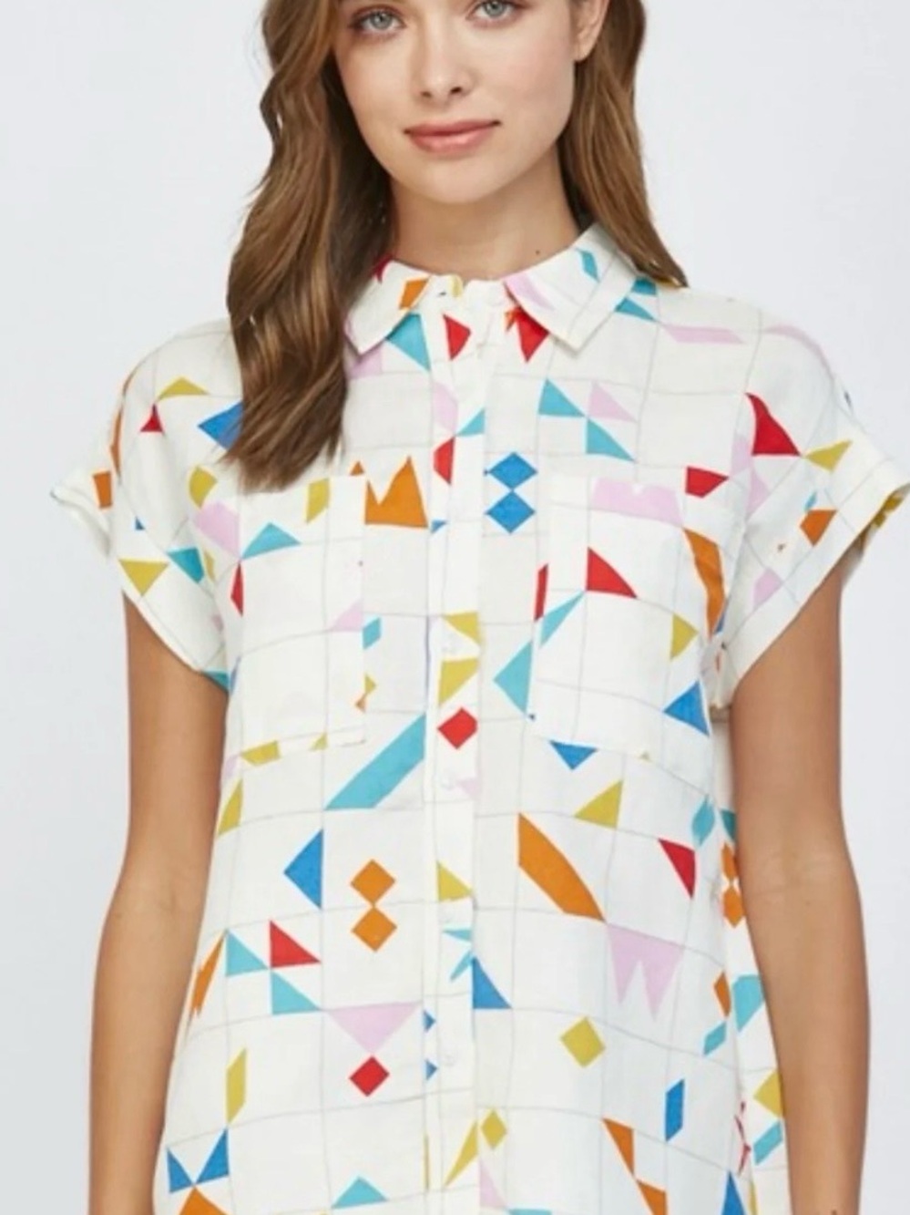 Fate ‘90s Print Button Down